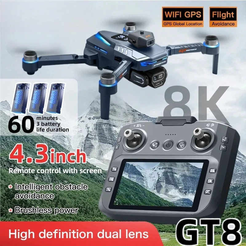 Drone Original GT8 8K Profissi - Drone Kit With Camera avaliação e preço